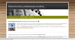 Desktop Screenshot of predyspozycje-zawodowe.pl